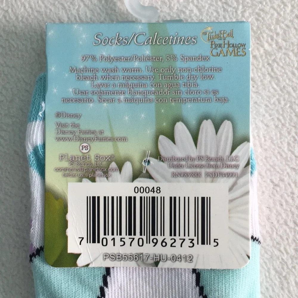 ✨ Blue Disney Fairies Tinker Bell Ankle Socks ✨